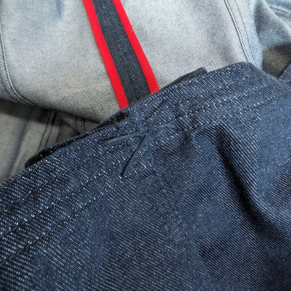 EUC GAP Women's Denim Trench Coat - size Small - Picture 7 of 10